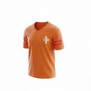 Maillot de football américain pour homme de haute qualité, col en V, 100% polyester, uni, respirant, séchage rapide, RIVIAN ATLANTIC - Product Image 5