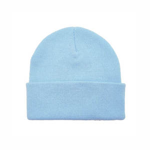 Bonnet uni unisexe en tricot d'hiver à revers, doux et extensible, pour l'extérieur et les températures froides, vente en gros, articles de mode - Product Image 2