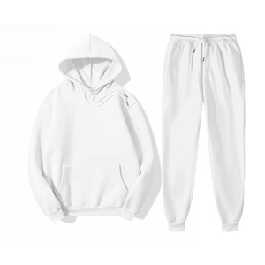 OEM Men's <b>Long</b> Sleeve Oversize Pullover Hoodie Set Eco-Friendly 65% Cotton 35% Polyester Windproof Lightweight Solid <b>Winter</b> - Product Image 2
