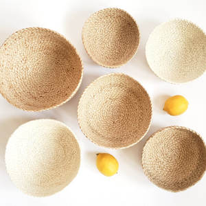 ตะกร้าสานปอกระเจา/ป่านศรนารายณ์สำหรับตกแต่งบ้าน - Product Image 5