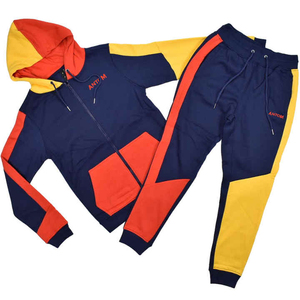 Stylish <b>Men</b> Hooded Solid Tracksuit Set For Gym Running Workout Regular Fit Activewear Comfortable Wear - Product Image 4