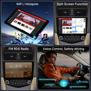 Reproductor de coche 10,1 ''Android estéreo Ram 2GB 32GB Rom Bt <span class=keywords><strong>Fm</strong></span> Procesador de señal Digital Radio coche Multimedia Radio para Honda Accord - Product Image 4