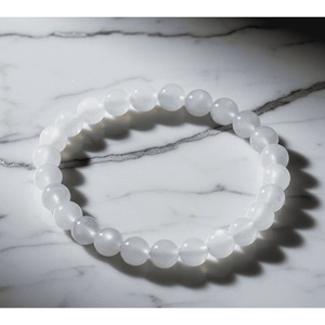 Bracelet artisanal en pierre de lune naturelle, perles, vente en gros, bracelet de guérison harmonieuse en cristal, provenance Inde - Product Image 3