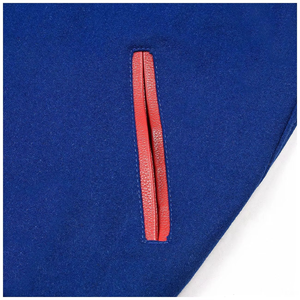 Rohzen Sports RS-VJ-32 <b>Men's</b> Winter Eco-Friendly Breathable Waterproof Polyester/Cotton Varsity <b>Jacket</b> <b>Letter</b> Front Embroidery - Product Image 5