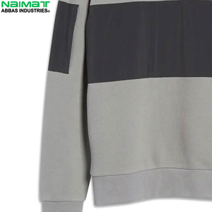 เสื้อสเวตเชิ้ตคอกลมแบบทูโทน คอนทราสต์ พาแนล สำหรับผู้ชาย หลายสี บล็อกสีต่างกัน ผ้าฟลีซ ชุดฝึกซ้อม เสื้อคลุม เสื้อผ้าชั้นนอก - Product Image 3