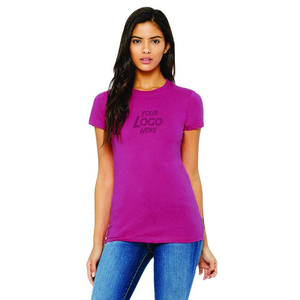 Camiseta Corta Blanca Lisa de Corte Ajustado para Mujer, Cuello Redondo, Manga Corta, Casual, Verano, con Ribete de Encaje, para Damas - Product Image 5