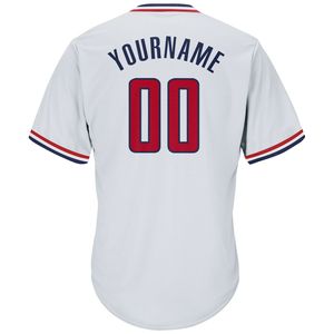 Camiseta de Béisbol Blanca Personalizada con Cuello en V para Hombre, Manga Corta, Nombre del Equipo Impreso, Ropa Deportiva de Poliéster que Absorbe la Humedad - Product Image 3