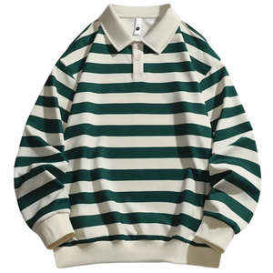 Camiseta Polo de Manga Larga para Hombre, Multicolor y con Diversos Diseños, Estilo Rugby Casual, Personalizable - Product Image 5