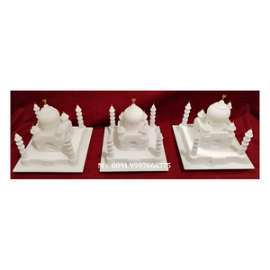 Magnifique produit luxueux en marbre blanc naturel, modèle du Taj Mahal, fait à la main, design unique avec finition polie, utilisation pour Thanksgiving - Product Image 6