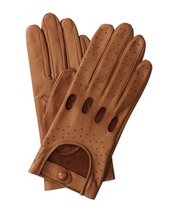 Gants de conduite unisexes en cuir de luxe, souples, perforés, respirants, avec sangle de poignet réglable, couleurs et logos personnalisés, fournisseur en gros - Product Image 4