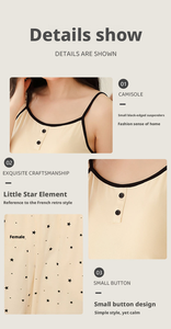 Conjunto de Pijamas Vintage con Estampado Floral Francés para Mujer, Elegante Ropa de Dormir de 3 Piezas, Suave Rayón y Spandex - Product Image 3