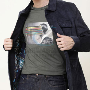 T-shirt sur mesure pour homme, idéal pour l'été, avec logo personnalisé, marque privée, haute qualité, respirant, en polyester/coton écologique - Product Image 5