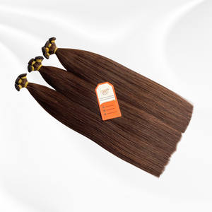 Extensions de Cheveux Humains Bruts Vietnamiens Cheveux Liés à la Main Trame Russe Remy Style Droit - Product Image 1
