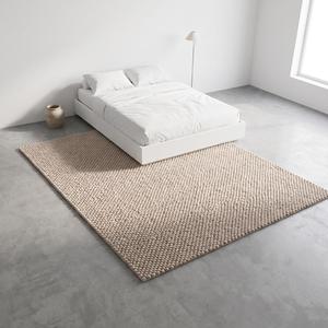 Tapis exclusif en laine tissée à la main, à boucles texturées, antidérapant, motif galets épais, pour salon moderne, chambre à coucher, décoration intérieure - Product Image 3