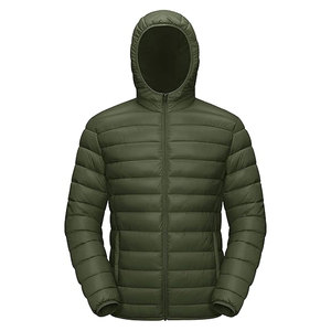 Veste matelassée à capuche unisexe, directement de l'usine, 100% coton, tissu léger et chaud, isolée, pour les activités de plein air - Product Image 1