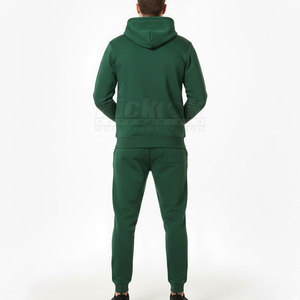 Ensemble de survêtement décontracté pour homme, design moderne, à capuche, uni, léger, 100% coton, écologique, pour les activités de plein air - Product Image 2