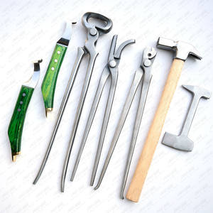 Luxury Professional Equine Veterinary Instrument Set Clincher Loop Knife Nipper Hammer All-in-One <b>Horse</b> Farrier Tool Kit - Product Image 4