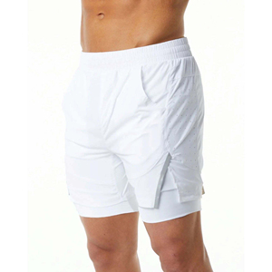 Pantalones Cortos Deportivos de Verano para Hombre, de Alta Calidad, con Logotipo Personalizado en la Parte Delantera, Cintura Elástica, Transpirables, Resistentes al Viento, de Secado Rápido, 100% Algodón, Malla - Product Image 3