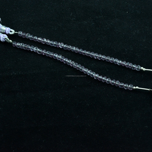 Cuentas de piedras preciosas con forma de Rondelle facetadas de amatista rosa de alta calidad, increíble pulsera de amatista Natural, joyería creativa - Product Image 2