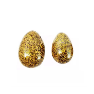 Œuf de Yoni en pierre de jaspe naturel de Mariam, œuf de jade semi-précieux pour la protection énergétique, l'exercice vaginal, sculpté, Feng Shui Direct - Product Image 2