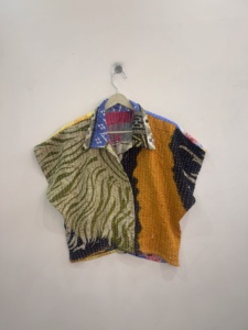 Bohemian Hippie Style Handmade Kantha Crop <b>Jackets</b> Poncho Boho Top - Product Image 1