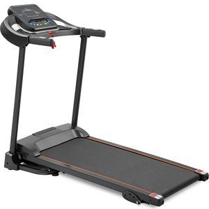 Compact Motorized <b>Running</b> Jogging <b>Machine</b> Easy Folding Treadmill with Audio Speakers and Incline Adjuster - Product Image 2