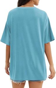 Solid Cross-Border Export Spring Summer New Collection Women's Casual Short-Sleeved <b>Butterfly</b> Sleeve Loose Knitted T-Shirt <b>Tops</b> - Product Image 2