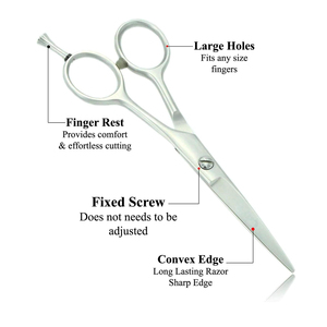 Low Price Hair Salon Barber Scissor Sharp Blade Customized Straight Barber Scissors For Adult Top Quality Barber Scissor - Product Image 6