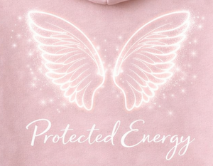 Sudadera con Capucha Rosa de Algodón Suave – 'Angel Energy' con Diseño de Alas – Sudadera Unisex Cómoda para Mayor Comodidad y Energía Positiva - Product Image 3