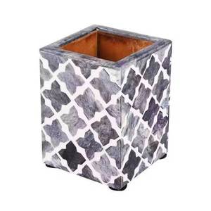 Hot Selling Bone Inlay Mosaic Pen <b>Stand</b> Other Styles Also Available Desktop Accessories Handmade Collection in Wholesale Price - Product Image 6