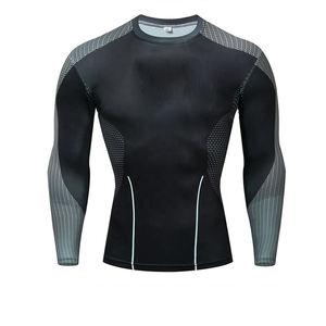Camiseta Deportiva Casual de Manga Corta para Hombre, Estilo Vintage, Desestructurada, con Cuello Alto, de Secado Rápido y Fresca, en Blanco - Product Image 1