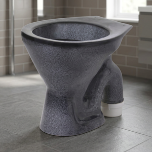 EWC European Style Modern Black Vitrosa Ceramic Floor Mounted S-<b>Trap</b> Designer Rimless Water Closet Toilet - Product Image 1