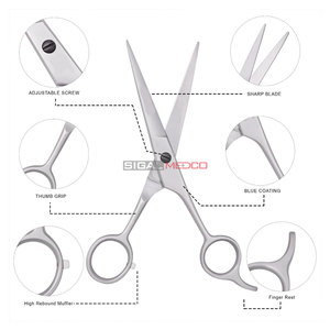 Hair Scissors Professional Ultra Sharp <b>Razor</b> Edge Stainless Steel Hair Cutting Scissors Ergonomic Design Salon Quality - Product Image 4