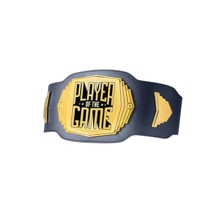 เข็มขัดแชมป์เกมคุณภาพสูงที่ปรับแต่งได้ เข็มขัดกีฬาส่วนบุคคลคุณภาพสูงพร้อมดีไซน์สีเหลืองและสีดำ - Product Image 1