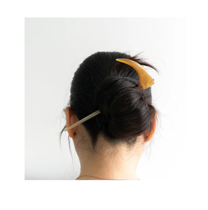 Pince à cheveux en corne de buffle de qualité supérieure pour fille, pour un look quotidien étonnant, accessoires de bijouterie, nouvel artisanat, épingle en corne de bœuf - Product Image 6