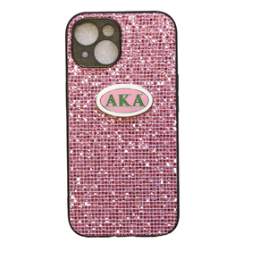 AKA Pink Rhinestone Phone Case for <b>iPhone</b> Sparkling Bling Crystal Protective Cover Luxury Fashion Mobile Accessory Shock - Product Image 1