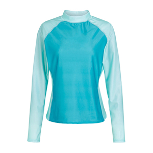 Custom OEM Women Rash Guard Sublimated Design Gym Fitness Performance Sportswear Breathable Women Rash Guard - Product Image 4