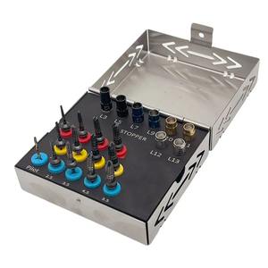 Kit de 21 Piezas para Osteodensificación Dental, Sistema de Brocas para Implantes con Tope, Instrumentos Quirúrgicos Dentales Negros de Calidad - Product Image 2