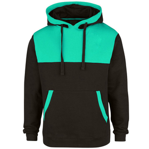 Sweat à capuche pour homme en molleton lourd 100% coton, coupe classique, épaules tombantes, avec grandes poches sur la capuche - Product Image 3