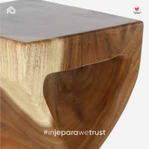 Custom Sungkai Wood Side Table Handmade <b>Stool</b> End Table for Resort Cafe Wholesale Indonesia - Product Image 3