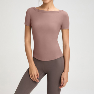 Women's Ribbed <b>Off</b> <b>Shoulder</b> Sweatshirt Stretch Casual <b>Long</b> <b>Sleeve</b> Pullover Slim Relaxed Fit Fashion <b>Top</b> Soft Knit Texture - Product Image 6