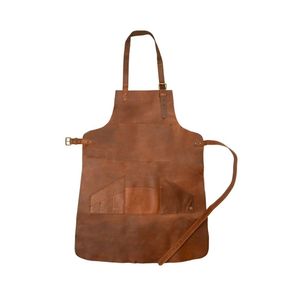 Chaleco de Cuero de Vaca de Alta Calidad, Resistente, Personalizado al por Mayor, Moderno, sin Mangas, para Cocina, Carnicería, Barbería, Barbacoa, Cocinero, Salón - Product Image 2