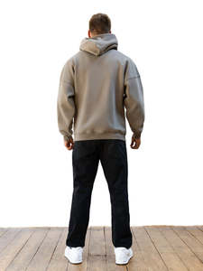 Sweat-shirts à capuche décontractés pour hommes, tissu respirant, design surdimensionné avec coupe décontractée pour un usage quotidien, sweat-shirts pour hommes - Product Image 5