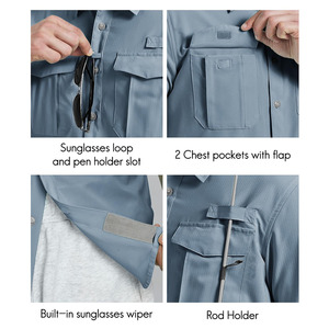 Chemises de pêche professionnelles pour hommes, à porter régulièrement, pour activités sportives, faciles à porter, vêtements d'extérieur. - Product Image 3
