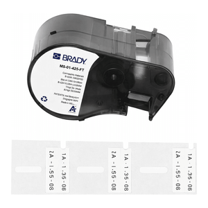For Brady T-Flag Matte Polypropylene <b>Cable</b> Labels 18mm Compatible with M5 <b>Printers</b> - Product Image 3