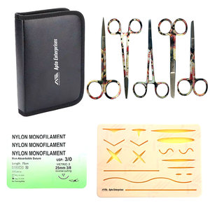 Kit de Suture 10 Pièces Écologique et Personnalisé pour Étudiants en Chirurgie Mineure – Instruments Médicaux sur Mesure pour Usage Hospitalier et Domestique, Premiers Secours - Product Image 1