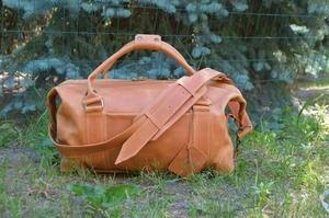 กระเป๋าหนังแท้แบบดัฟเฟิล กระเป๋าเดินทางวินเทจสำหรับวันหยุดสุดสัปดาห์  ขนาดใหญ่ น้ำหนักเบา ซิปปิด  สำหรับทุกเพศ  ขายตรงจากโรงงาน - Product Image 3