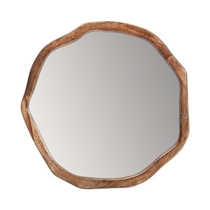 Aqdus Saleem Walnut Sheesham Wood Bohemian Sunburst <b>Mirror</b> Frame-Handcrafted Eco-friendly Wholesale Wall Art - Product Image 2
