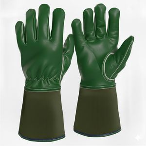 Heavy Duty Leather Welding Gloves High <b>Heat</b> Resistant Protective Gloves for Professional Welders - Product Image 4