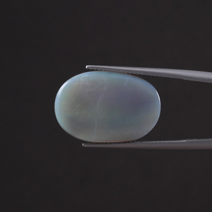 Opale naturelle de bonne qualité certifiée IGI, pierre précieuse blanche en vrac, 8,85 carats, taille coussin 23x15mm, taillée à la main, polie, gemme légère - Product Image 3